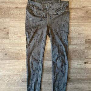 Athleta Grey Patterned Leggings